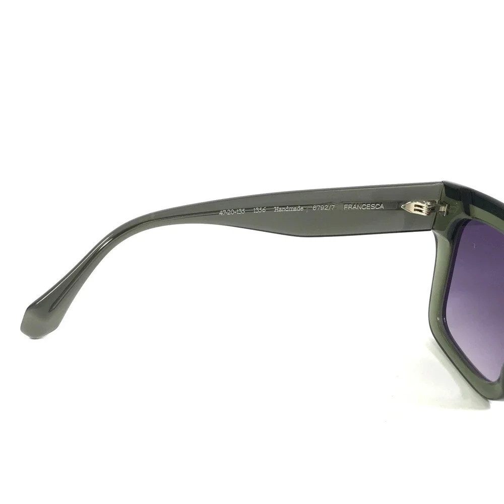 Gigi Studios Sunglasses FRANCESCA 6792/7 Clear Green with Purple Gradient Lenses